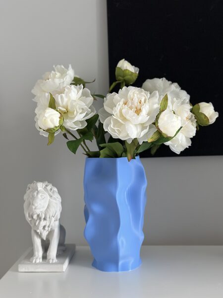 Flower vase "Abstract Blue"