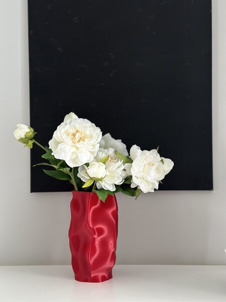 Flower vase "Abstract Red"