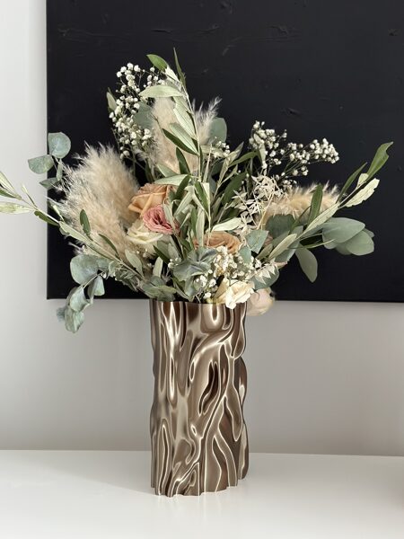 Flower vase "Mirage Bronze"